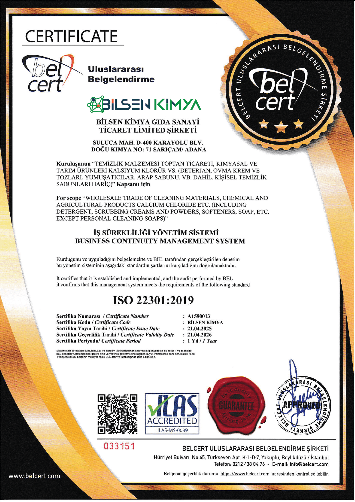 ISO 22301:2019